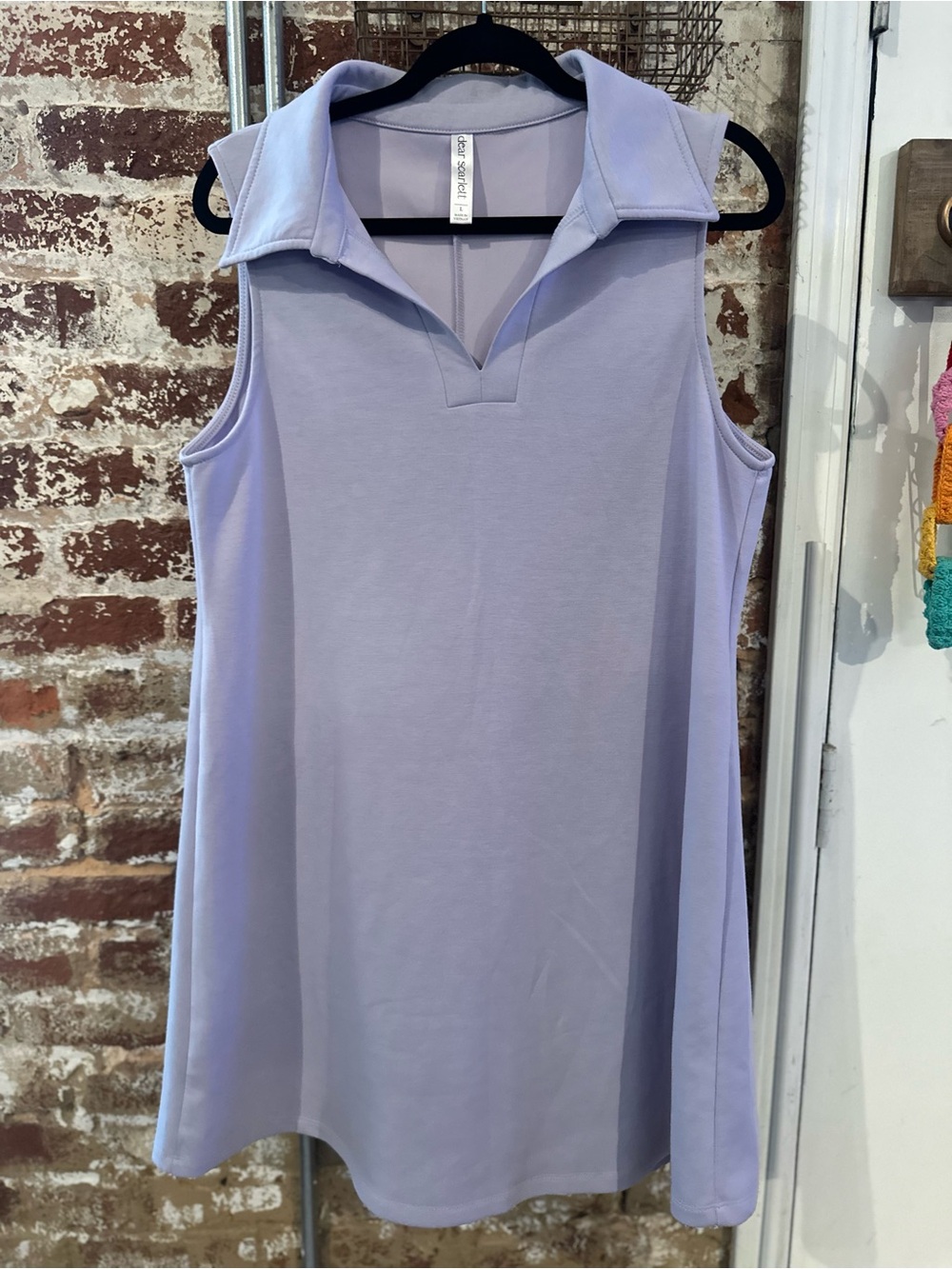NWOT Dear Scarlett Travel Cruise Dress in Lavender, Size L